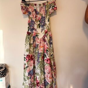 Moda International Floral Off-Shoulder Maxi Dress